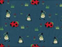 Frosch & Marienkäfer dunkelblau Frosch & Marienkäfer dunkelblau