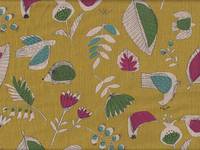 Blumen & Vögel senfgelb Blumen & Vögel senfgelb