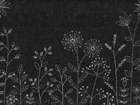 Etoffe - flower black Etoffe - flower black