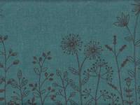 Etoffe - flower turquoise Etoffe - flower turquoise