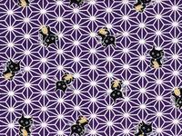 Asanoha Katze lila Asanoha Katze lila