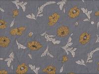 Mohnblumen hellgrau gelb Mohnblumen hellgrau gelb