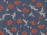 Mohnblumen blau rot Mohnblumen blau rot