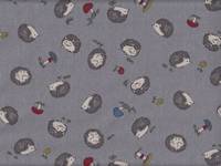 Igel & Pilze grau Igel & Pilze grau