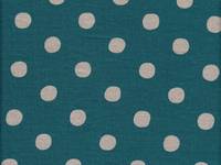 Punkte türkis Leinen Punkte türkis Leinen