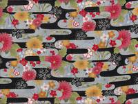 Kiku shibori schwarz Kiku shibori schwarz