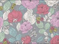 Blumenmeer grau Blumenmeer grau