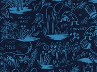 Cotton+Steel Wonderland - Magic Forest - Navy Canvas Cotton+Steel Wonderland - Magic Forest - Navy Canvas