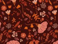 Cotton+Steel Canyon Springs - Canyon Poppy - Dusk Unbleached Canvas Cotton+Steel Canyon Springs - Canyon Poppy - Dusk Unbleached Canvas