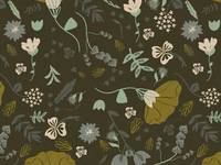 Cotton+Steel Canyon Springs - Canyon Poppy - Storm Cloud Unbleached Canvas Cotton+Steel Canyon Springs - Canyon Poppy - Storm Cloud Unbleached Canvas