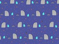 Cotton+Steel Summer Skies - Hedgehog Hills - Violet Cotton+Steel Summer Skies - Hedgehog Hills - Violet