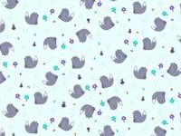 Cotton+Steel Summer Skies - Fox Friends - Light Aqua Cotton+Steel Summer Skies - Fox Friends - Light Aqua