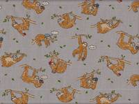 Faultier klein grau Faultier klein grau