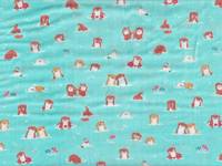 Otter türkis double gauze Otter türkis double gauze