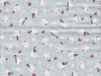 Wintervogel hellgrau double gauze Wintervogel hellgrau double gauze