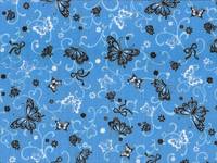 Schmetterling blau double gauze Schmetterling blau double gauze