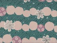 Border Flower emerald (Canvas) Border Flower emerald (Canvas)