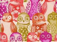 Cotton+Steel Wise Owls Fuchsia Cotton+Steel Wise Owls Fuchsia