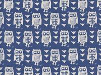 Cotton+Steel Hooties Blue Cotton+Steel Hooties Blue