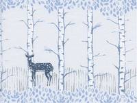 Cotton+Steel Fawn Forest white Cotton+Steel Fawn Forest white