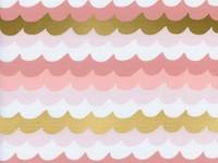 Cotton+Steel Waves Coral Metallic Cotton+Steel Waves Coral Metallic