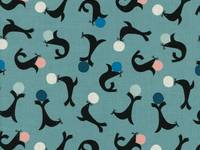 Cotton+Steel Seal Circus Blue Cotton+Steel Seal Circus Blue