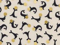 Cotton+Steel Seal Circus Natural Cotton+Steel Seal Circus Natural