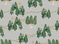 Cotton+Steel Baby, It's Cold Outside - Fog Metallic Cotton+Steel Baby, It's Cold Outside - Fog Metallic