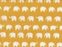 Elefanten groß weiß auf gelb Elefanten groß weiß auf gelb