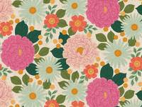 Cotton+Steel Floral Daydream - Garden Path Unbleached Canvas Cotton+Steel Floral Daydream - Garden Path Unbleached Canvas