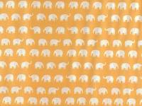 Elefanten klein weiß auf gelb Elefanten klein weiß auf gelb