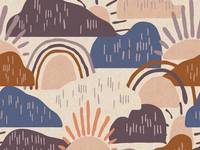 Cotton+Steel Dear Isla - Hilltop - Approaching Storm Cotton+Steel Dear Isla - Hilltop - Approaching Storm