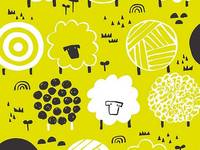 Cotton+Steel Fuwafuwa-san - Lemon Lime Cotton+Steel Fuwafuwa-san - Lemon Lime