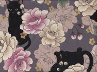 Katzen & Blumen flieder Katzen & Blumen flieder