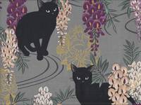 Katzen & Wisteria grau Katzen & Wisteria grau