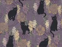 Katzen & Wisteria klein flieder Katzen & Wisteria klein flieder