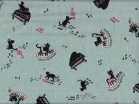 Musik Katze hellblau Musik Katze hellblau