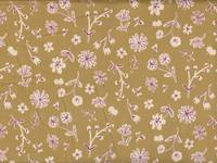 Blumen gelb-grün (Babycord) Blumen gelb-grün (Babycord)