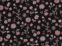 Blumen schwarz (Babycord) Blumen schwarz (Babycord)