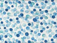 Dots and drops white double gauze Dots and drops white double gauze