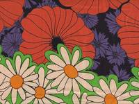 Retro flower orange green Retro flower orange green