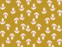 Cotton+Steel In The Woods - Mushroom - Citrine Cotton+Steel In The Woods - Mushroom - Citrine