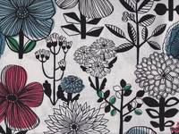 Etching Flower 145 off white Etching Flower 145 off white