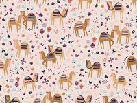 Cotton+Steel Camel Excursion - Blush Metallic Cotton+Steel Camel Excursion - Blush Metallic