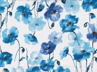 Watercolor Poppy blue (Lawn) Watercolor Poppy blue (Lawn)