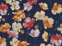 Watercolor Poppy dark blue (Lawn) Watercolor Poppy dark blue (Lawn)