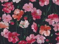 Watercolor Poppy black (Lawn) Watercolor Poppy black (Lawn)