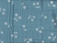 Kirschen blau double gauze Kirschen blau double gauze