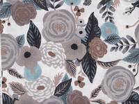 Cotton+Steel Garden Party - Juliet Rose - Linen Canvas