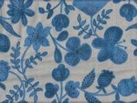 Winter flower gray double gauze Winter flower gray double gauze